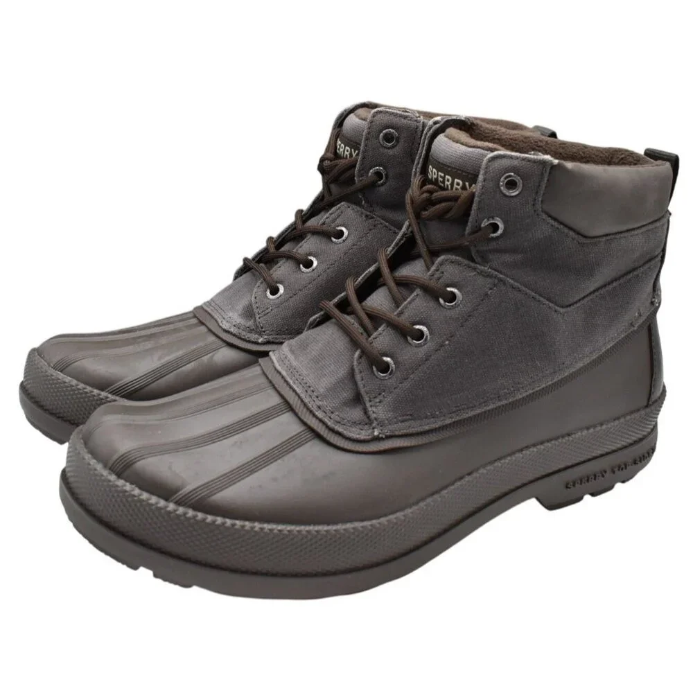 Sperry Mens Size 10.5 Cold Bay Wax Grey Water Resistant Insulated‎ Chukka Boots